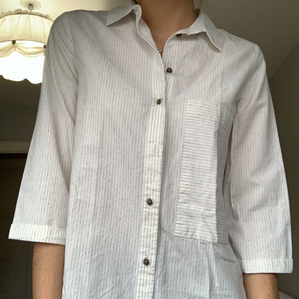 Linen striped blouse